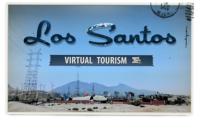 Francois Soulignac - Postcards from virtual worlds - Virtual Vintage Postcards from Virtual tourism - GTA 5