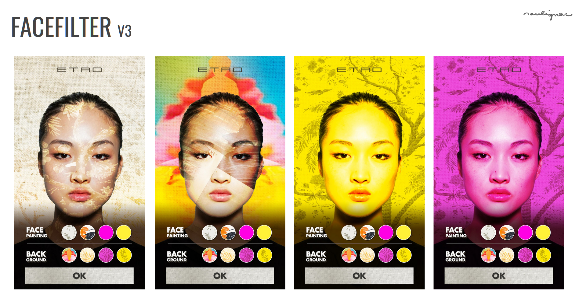 Etro China - Digital Summer Campaign, Photo filter booth - Francois Soulignac - Digital Creative & Art Direction - Labbrand Madjor Shanghai, China