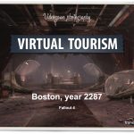 Virtual Tourism in Boston, Urban exploration in Fallout 4 - Vintage Postcard, Virtual worlds, In-game photography, François Soulignac