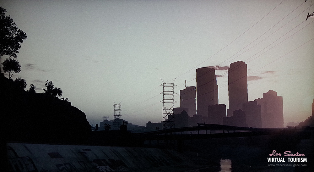 Francois Soulignac - Virtual Tourism in Los Santos - GTA 5 - View from sewers.