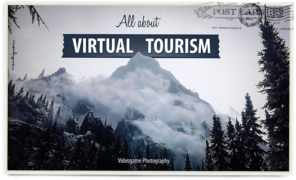 Francois Soulignac - A propos de Tourisme Virtuel - Skyrim - Carte postale vintage