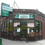 Jersey Laundry Center Old vintage Store Front, Boston