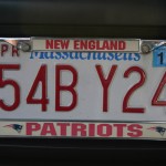 Elements and Specifics Details - Massachusetts License plate "Patriots"