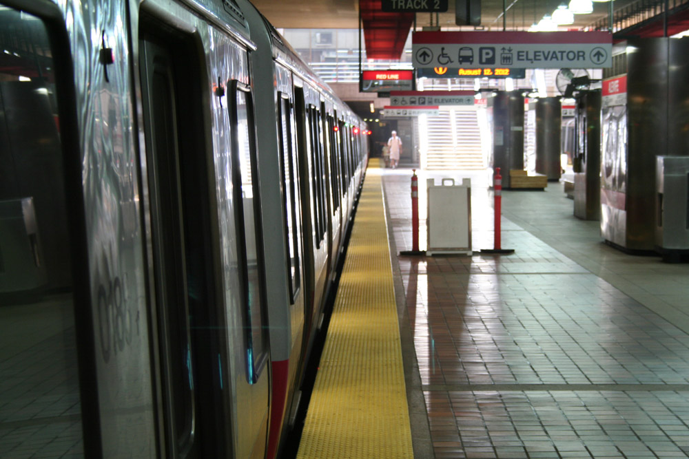 Boston Subway - MBTA red line - Alewife station
