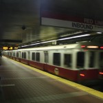 Boston Subway - MBTA red line - arrival of the train step 02