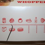 Massachusetts packaging - Nutrition facts Whopper Box Burger King