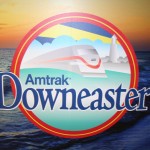 Boston Graphic Design, Amstrak Downeaster sign logo cover train station