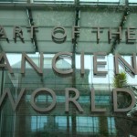 Museum of Fine Arts MFA Boston - Art of the Ancient World sign door