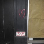 New York Street art at Manhattan - Little red heart