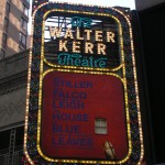 New York title sign, The House of Blue, Walter Kerr Thatre