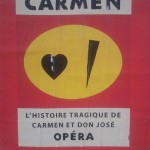 Paris Graphic Design | Affiche minimaliste, Carmen, Les concerts de poche, Opéra Itinérant