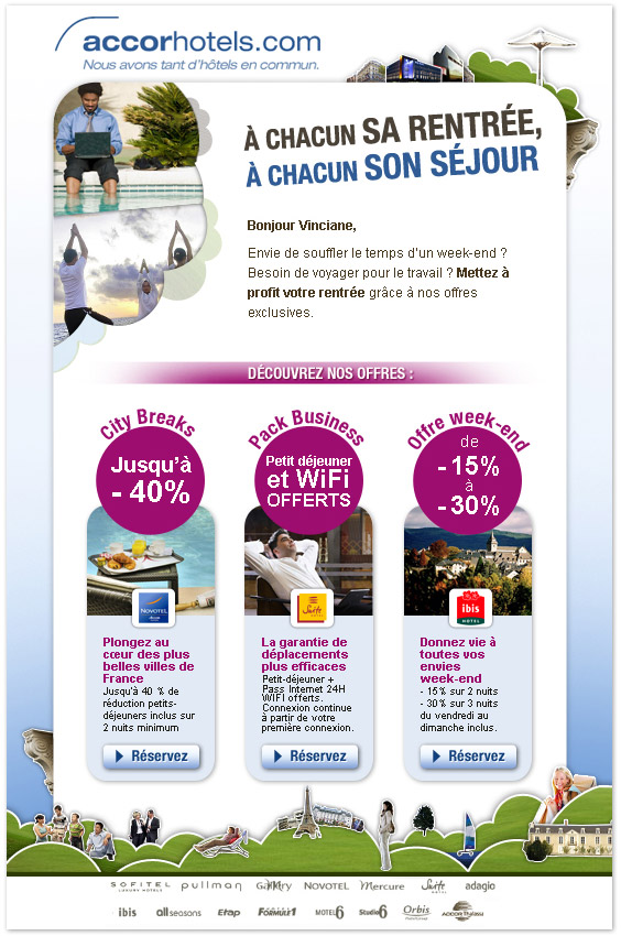 Francois Soulignac - Accor Hotel Newsletter