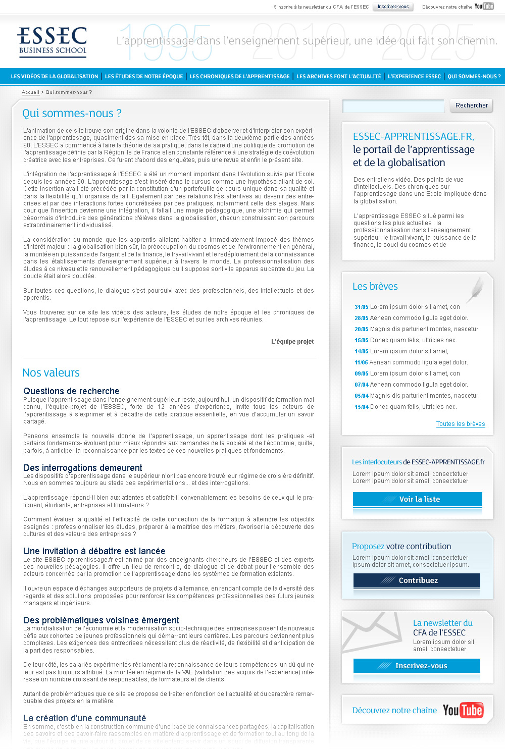 ESSEC Business School | Website - ABOUT