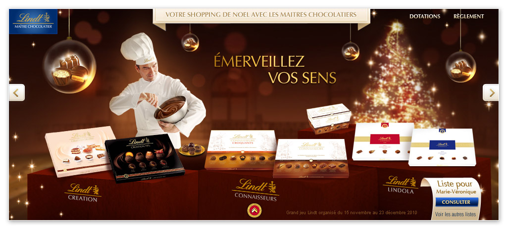 Francois Soulignac - Lindt Noel - Personal Shopper - Lindt Connaisseurs Page