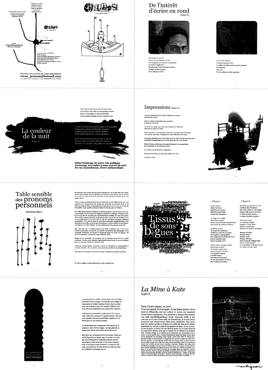 Francois Soulignac - Revue Jeunèse - Université Paris 8 - University of Paris 8 - Chemin de fer du n°3 (juin 2003)