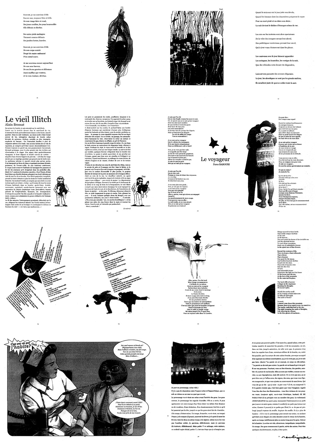Francois Soulignac - Revue Jeunèse - Université Paris 8 - University of Paris 8 - Print contact sheets thumbnails