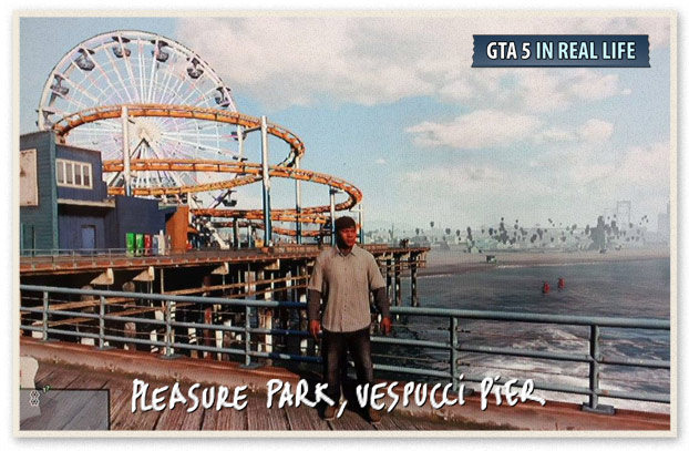 O Pier do GTA 5 na vida REAL! 😱 #Santamonica #Santamonicapier #gta5 #