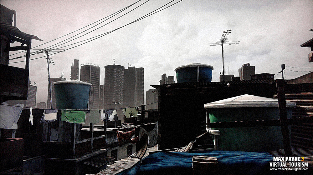 Virtual tourism Sao Paulo - Video Game Photography Max Payne 3