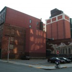 Boston parking, Friend street and Valenti way, Onyx Hotel, street art