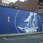 Urban Outfitter Store Front, Harvard station, Cambridge, Blue boat