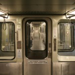 Boston Subway - MBTA red line - Inside metro car