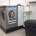 Sad things on the Streets of Paris, Affiche Cover Julien Doré en concert Laverie automatique Lavomatic