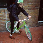 Francois Soulignac - London Streets, green bike fixie