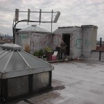 New-York Architecture, Brooklyn, Roof of old vintage building