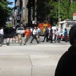 New-York Architecture, Manhattan, Streets, People, Road, Crosswalk