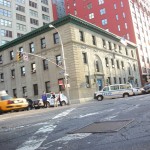 New-York Architecture, Manhattan, NYPD Police Station, Ericsson Place and Varick St