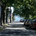 Francois Soulignac - Salem MA - Street with sunshine and tree shadows