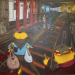 The Institute of Contemporary Art (Boston ICA), Os Gemeos painting, Men in the subway