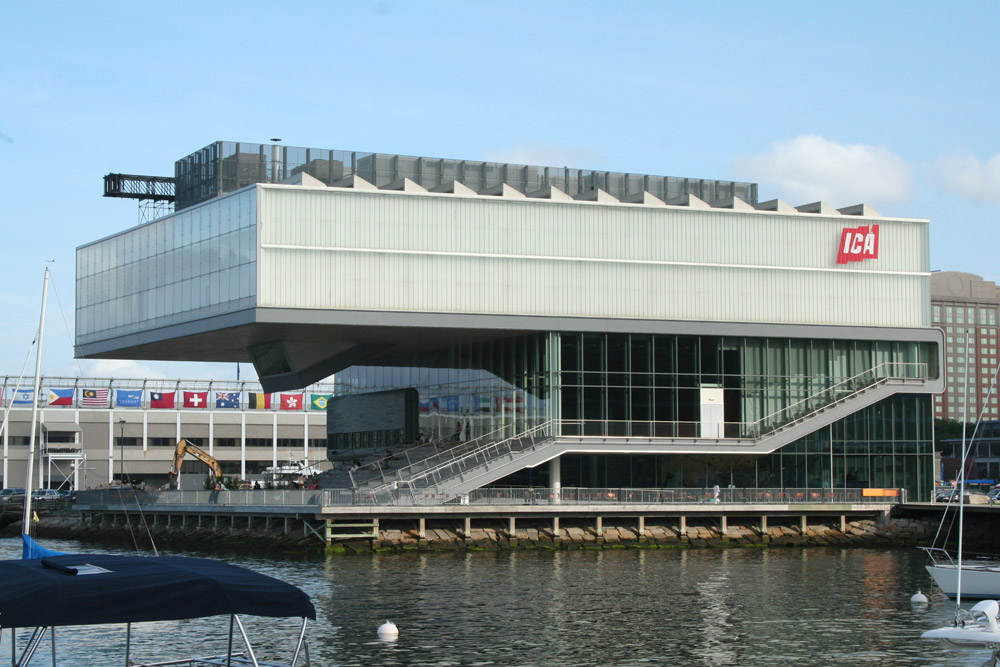 The Institute of Contemporary Art (Boston ICA) architecture, Front of ICA, view from harborwalk