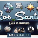 Gta in real life - Los -Santos VS Los Angeles - VINTAGE POSTCARD 300px