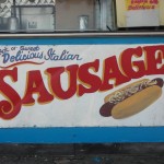 New York design, Store front Delicious Italian Sausages, Coney Island