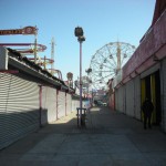 New York architecture, Closed Luna Park (amusement park) at Coney Island (Long beach)