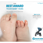 Maxi-Cosi China - Dorel Juvenile - Lila stroller key visual Baby Toes - Researches by Francois Soulignac, Digital Creative & Art Director - MADJOR Labbrand Shanghai, China