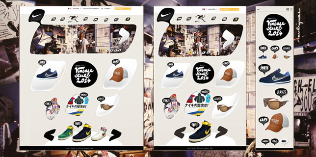 Francois Soulignac - Nike Vintage - Responsive Web Design (RWD) - Three models