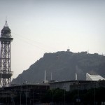 Francois Soulignac - Montjuic Cable Car tower & montain, Barcelona port, Spain