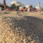 Francois Soulignac - Big focus on sand on the beach, Barcelona, Spain