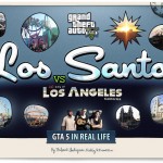 Gta in real life - Los Santos VS Los Angeles - VINTAGE POSTCARD